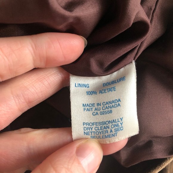 Stunning Vintage High Waisted Suede Leather Pleated Straight Leg Trouser Pants - Picture 6 of 7